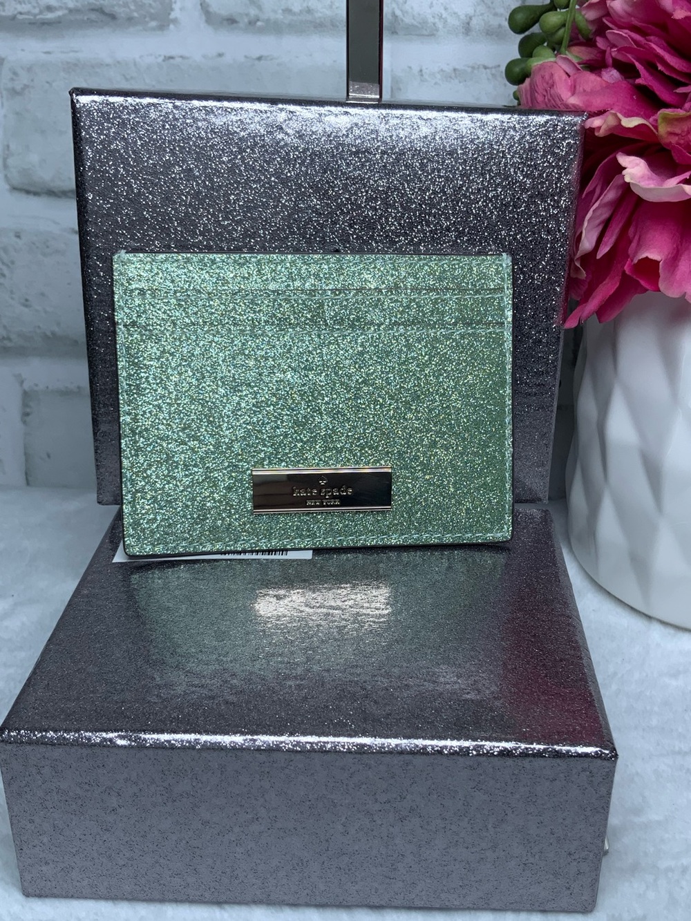 Kate Spade Sparkling Green Card Holder
